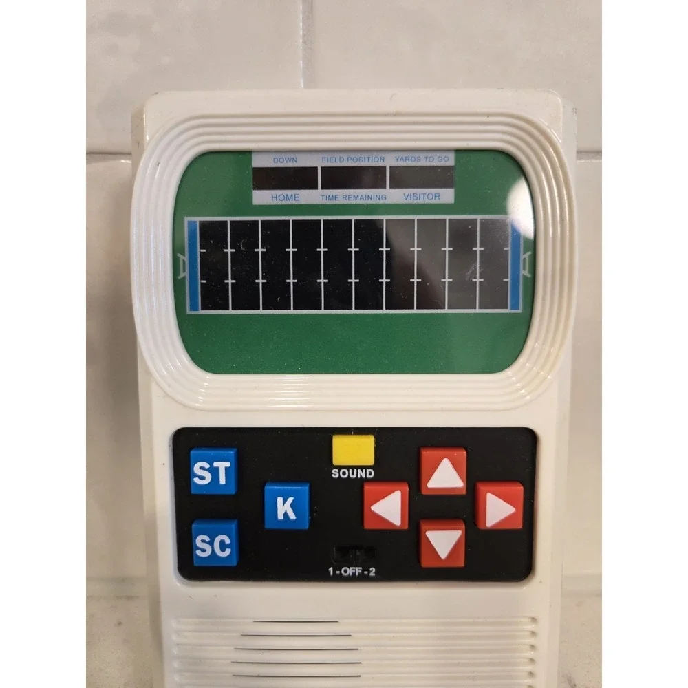 Vintage Electronic Football Handheld LED Game Retro Arcade Coleco Style Tested